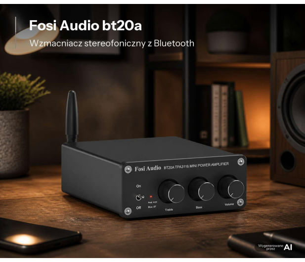 Fosi Audio Fosi Audio BT20A-24V - Wzmacniacz audio 2.0 z Bluetooth - 1583324 - zdjęcie 2